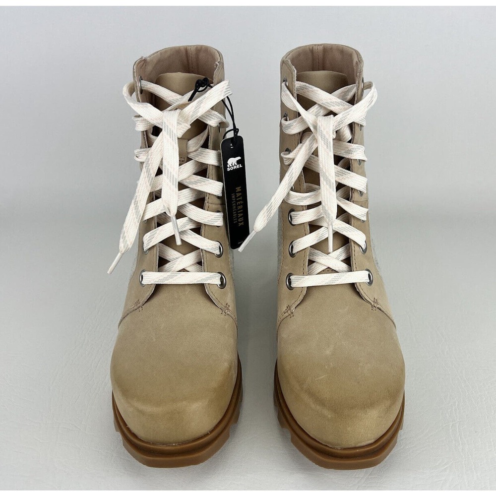 Sorel Women Boots Joan of Arctic Lexie III Wedge Natural Tan Size 9.5 - Picture 2 of 16